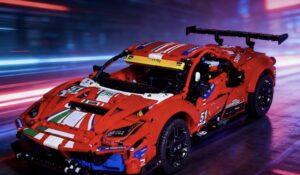 104 01 roter hengst rennwagen