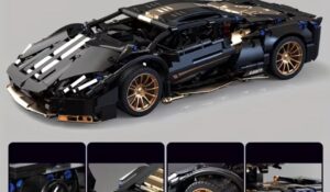 108-02 Supercar Schwarz-Gold (1314-teilig)