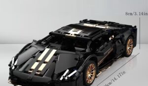 108-03 Supercar Schwarz-Gold (1314-teilig)