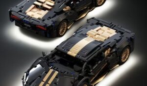 98 Supercar Schwarz-Gold (1280-teilig)